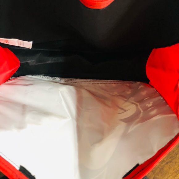 Disney Mickey Mouse shoulder tote bag top zipper black red. 14”HX15”W - Picture 6 of 7